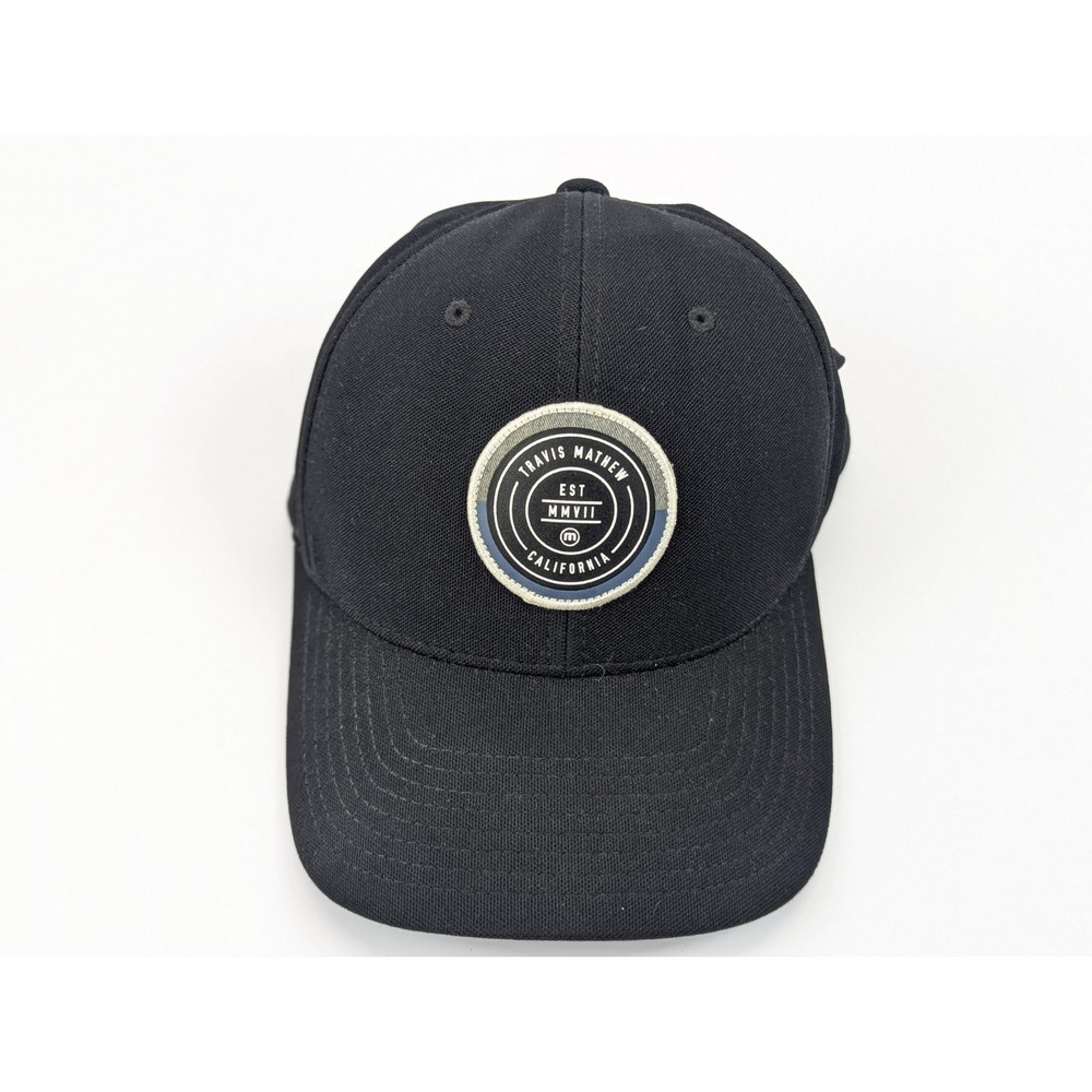 Travis Mathew California‎ Logo Hat Black Snapback Cap Golf